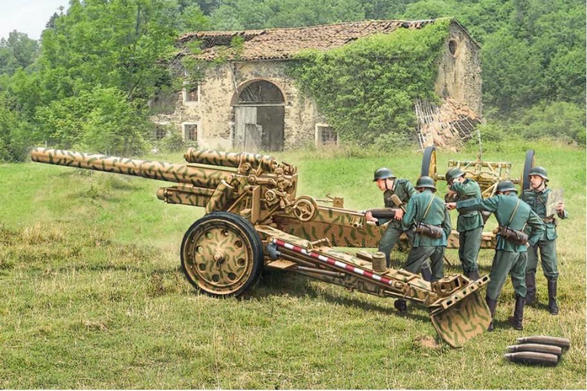 Italeri | 7082 | 10.5cm Field gun sFH18 / 15cm Field howitzer sK18 | 1:72